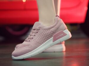 Girls Small White Shoes Flat Running