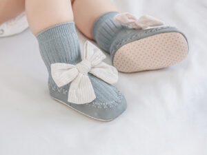 Baby Leather Sole Floor Shoes Socks